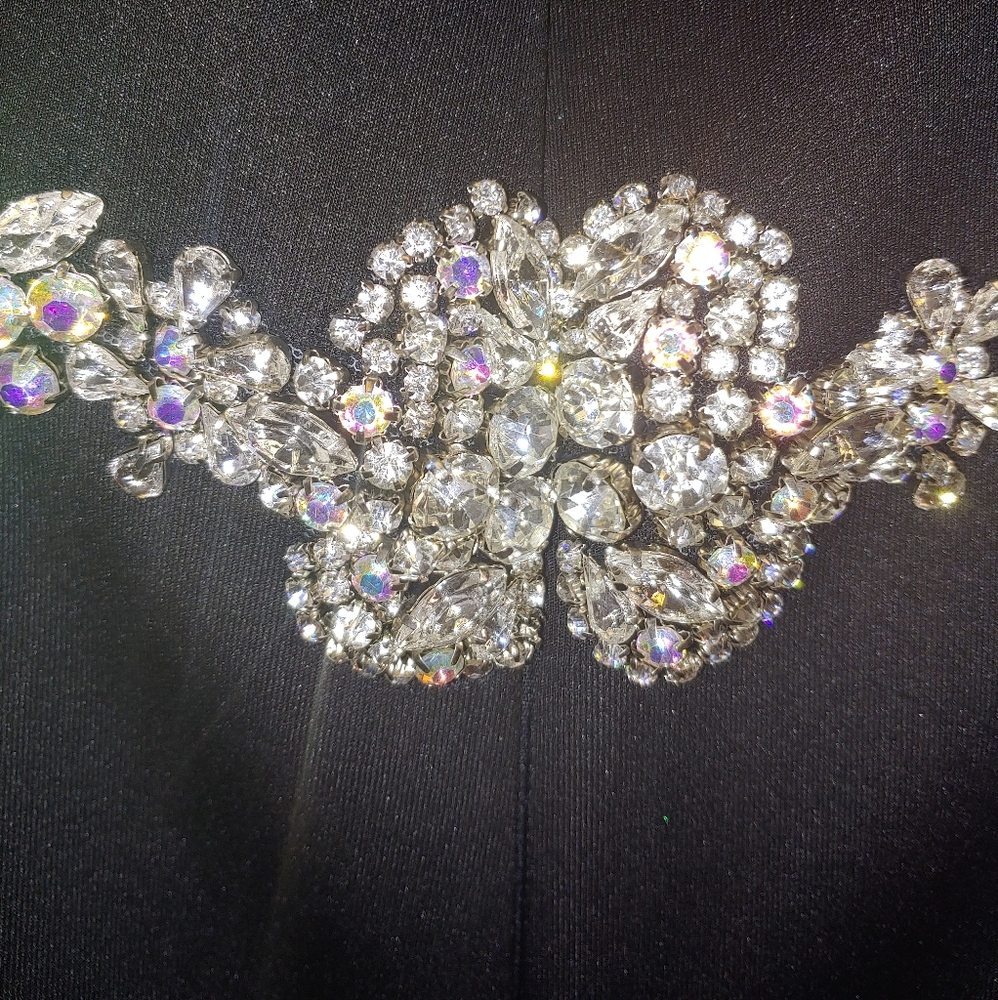 Jovani black fit and flair size 8 - Picture 2 of 8